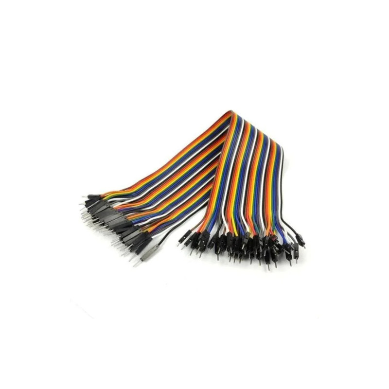 Extra Long Jumper Wires - Male to Male (40 Pack) - أكسسوارات